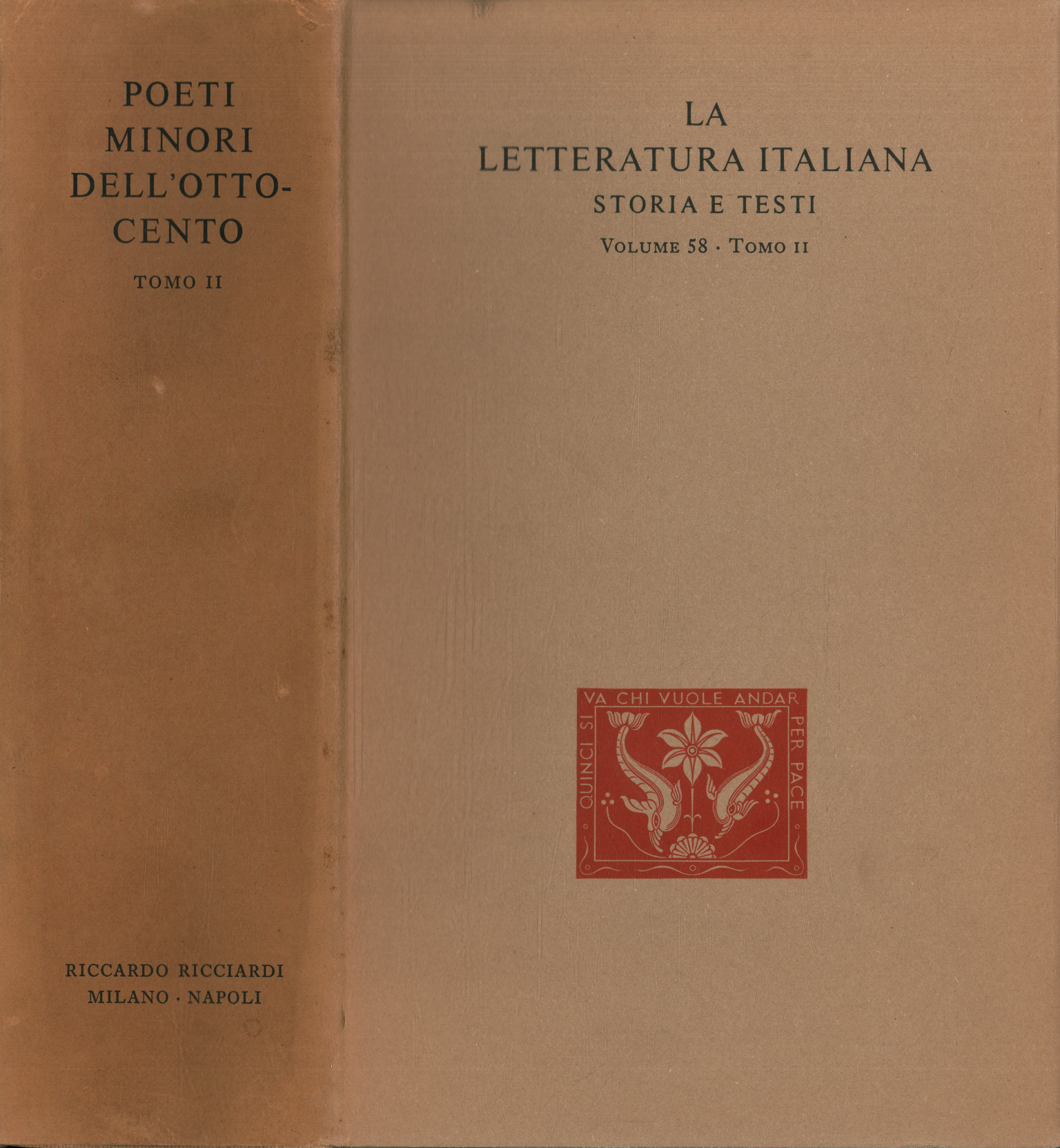Poeti minori dell'Ottocento,Poeti minori dell'Ottocento tomo%,Poeti minori dell'Ottocento tomo%