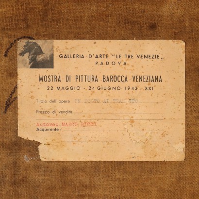 arte, arte italiana, pittura antica italiana,Dipinto con Mare in Burrasca,Marco Ricci