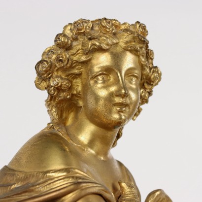 Orologio da Appoggio in Bronzo Dorato