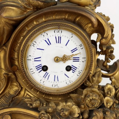 Orologio da Appoggio in Bronzo Dorato