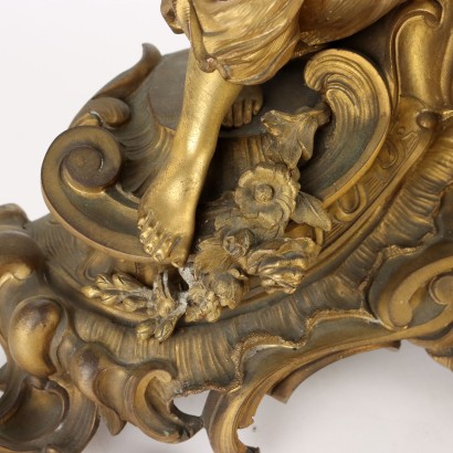Orologio da Appoggio in Bronzo Dorato