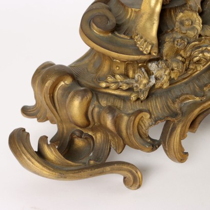 Orologio da Appoggio in Bronzo Dorato