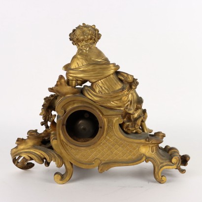 Orologio da Appoggio in Bronzo Dorato