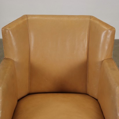 Fauteuil Simili Cuir Italie Années 1930-1940