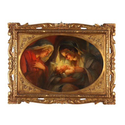 Dipinto di Giuseppe Ghiringhelli con Maternità
