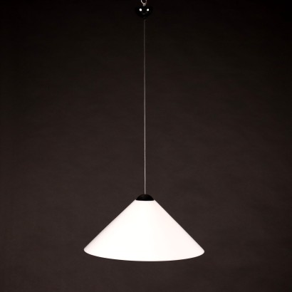 modernariato, modernariato di design, lampadario, lampadario modernariato, lampadario di modernariato, lampadario italiano, lampadario vintage, lampadario anni '60, lampadario design anni 60,Lampada 'Snow' Vico Ma,Vico Magistretti