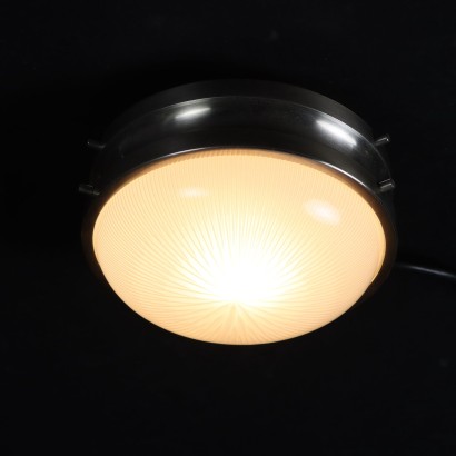 Paar Lampen Artemide Sigma Glas Italien 1960er