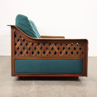 Sofa Teak Italien 1960er