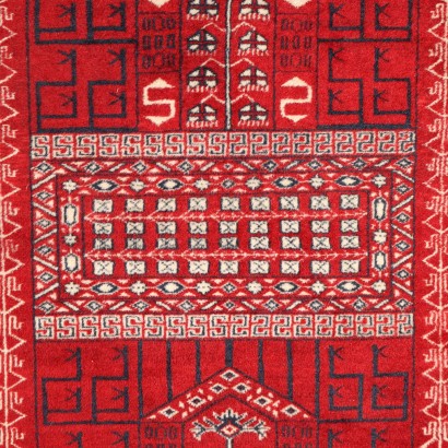 Antiquitäten, Teppich, Antiquitätenteppich, Antikteppich, Antikteppich, Neoklassizistischer Teppich, 900er Teppich, Bukhara-Teppich - Pakistan