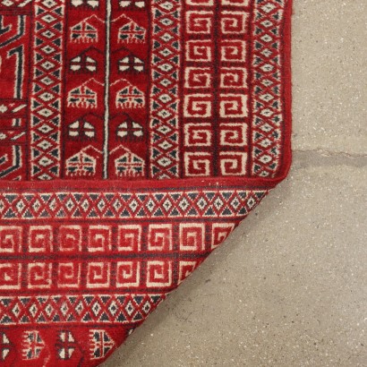 Antiquitäten, Teppich, Antiquitätenteppich, Antikteppich, Antikteppich, Neoklassizistischer Teppich, 900er Teppich, Bukhara-Teppich - Pakistan