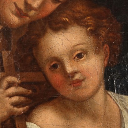 arte, arte italiana, pittura antica italiana,Dipinto con Madonna con Bambino San Gi,Madonna con Bambino San Giovannino e ,Madonna con Bambino San Giovannino e ,Madonna con Bambino San Giovannino e