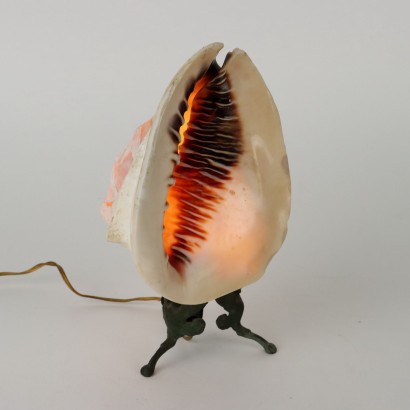 Lampe Camée Coquille Italie XIXe Siècle