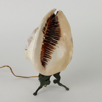 Lampe Camée Coquille Italie XIXe Siècle