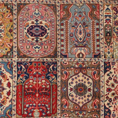 Antiquitäten, Teppich, Teppich Antiquitäten, antiker Teppich, antiker Teppich, neoklassizistischer Teppich, 900er Teppich, Tabriz-Teppich - Iran