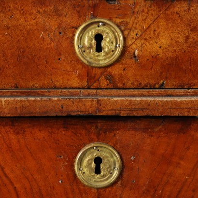 Chest of Drawers Empire Walnut Italy XIX Century