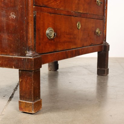 Chest of Drawers Empire Walnut Italy XIX Century