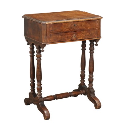 Table de Travail Louis Philippe Noyer Italie XIXe Siècle