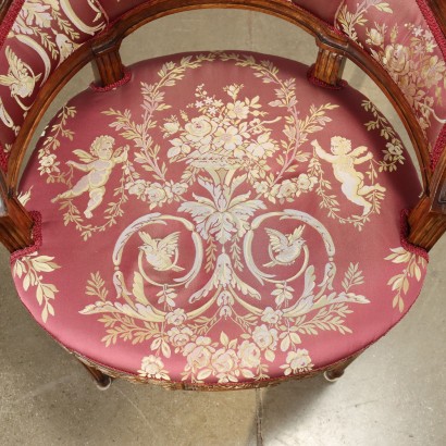 Sessel im Neoklassischen Stil Buchenholz Italien XX Jhd