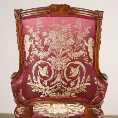 Sessel im Neoklassischen Stil Buchenholz Italien XX Jhd