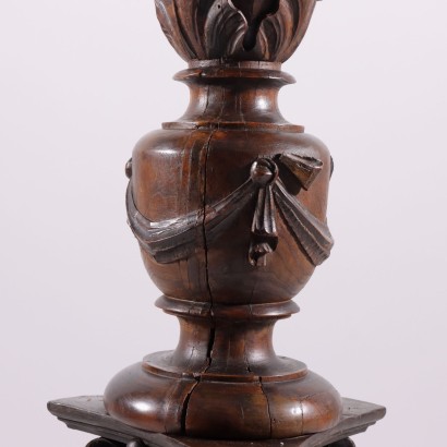 Candelabra Elm Wood Italy XIX Century