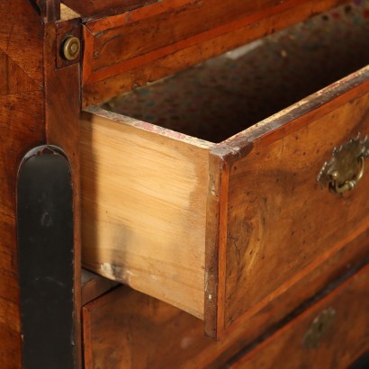 Flap Cabinet Baroque Walnut Italy XVIII Century