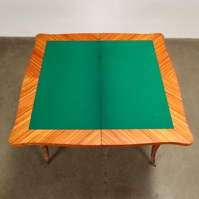 Table à Jeux Pliante Bois Italie XXe Siècle