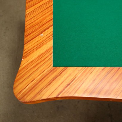 Table à Jeux Pliante Bois Italie XXe Siècle