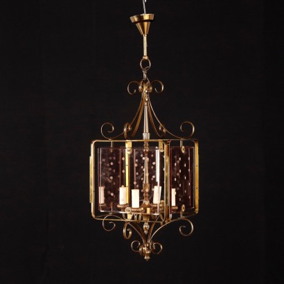 Lampadario a Lanterna in Ottone