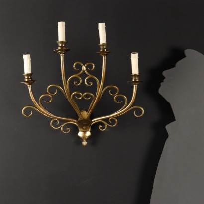 antiquariato, applique, antiquariato applique, applique antiche, applique antiche italiane, applique di antiquariato, applique neoclassico, applique del 800,Coppia di Appliques in Ottone