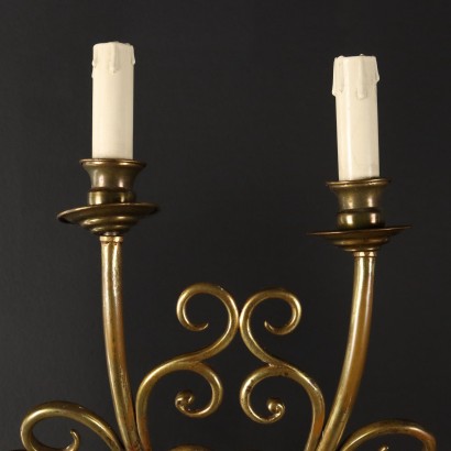 antiquariato, applique, antiquariato applique, applique antiche, applique antiche italiane, applique di antiquariato, applique neoclassico, applique del 800,Coppia di Appliques in Ottone