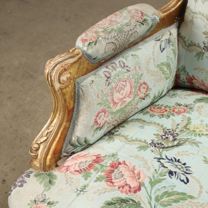 Sofa Neo-Rococo Style Carved Wood Italy XIX Century