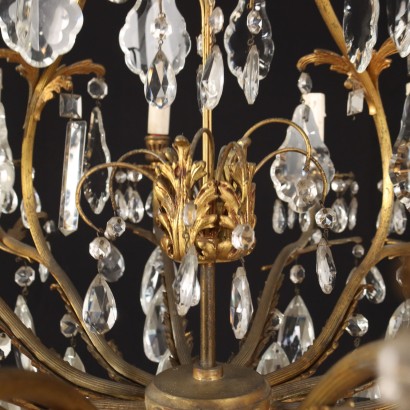 Chandelier Bronze Italy XX Century