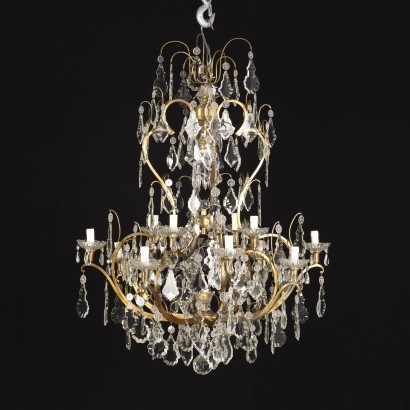 Chandelier Brass Italy XX Century