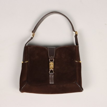 Bolso Gucci Vintage De Ante Marrón