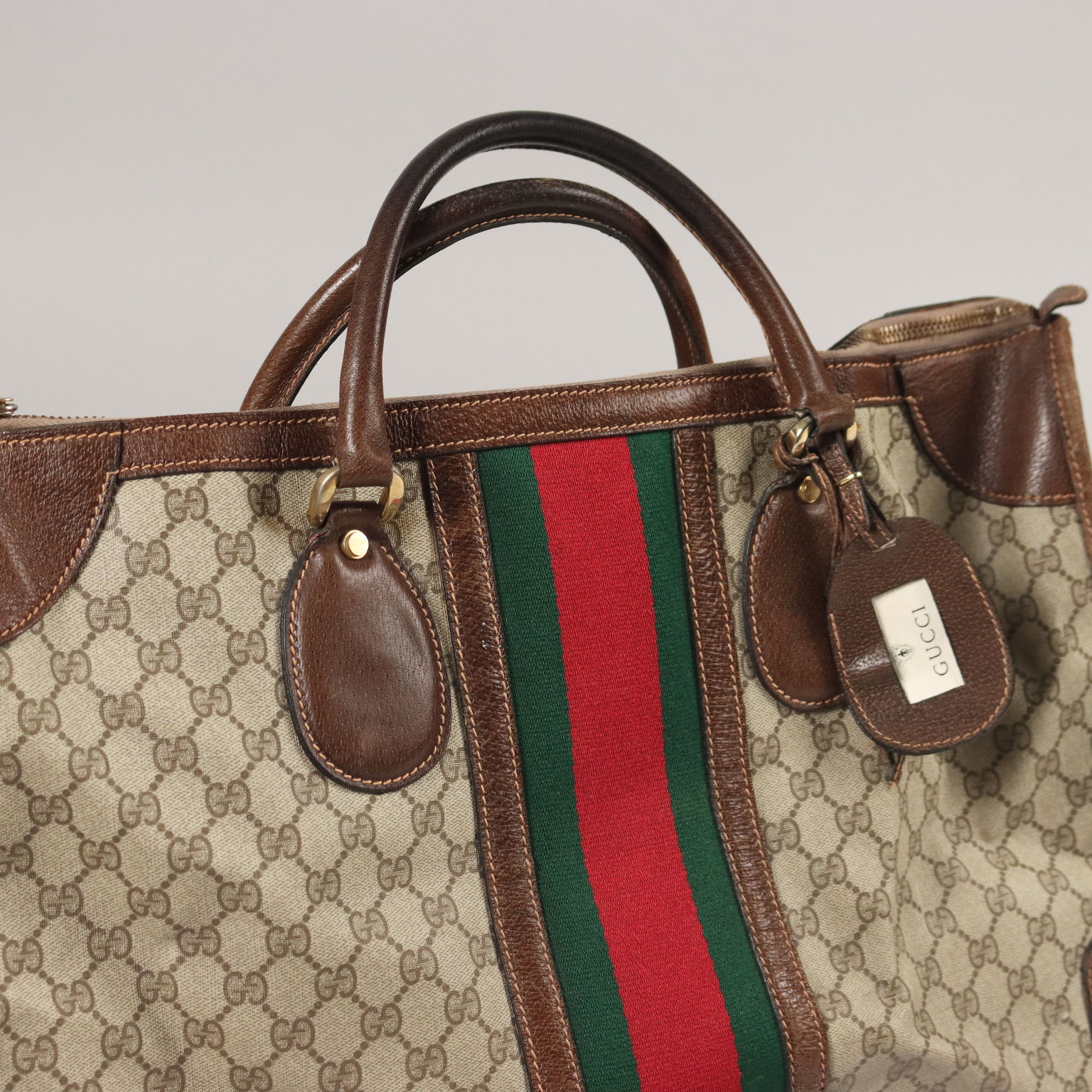 Gucci Bag Leather Italy 1970s, Clothing & House Linens, Vintage