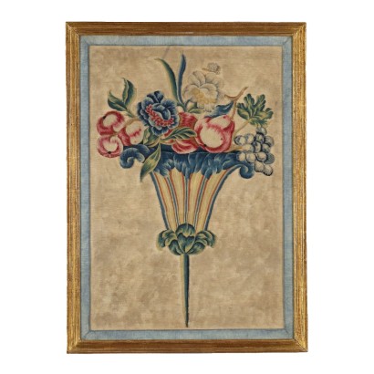 arte, arte italiana, pittura antica italiana,Ricamo con Composizione di Frutta e Fi,Composizione con frutta e fiori,Anonimo ,Anonimo ,Anonimo ,Anonimo ,Anonimo