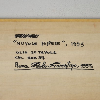 P. Fiorentino Öl auf Holzbrett Italien 1993