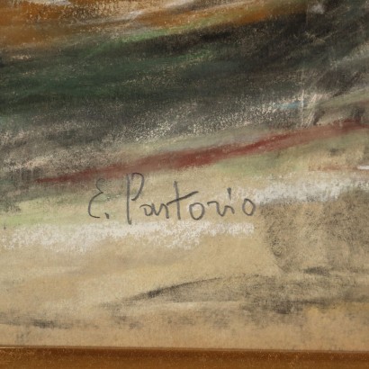 E. Pastorio Pastels on Paper Italy XX Century