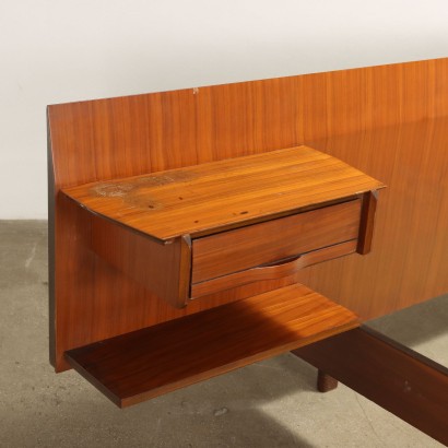 Doppelbett Exotisches Holz Italien 1960er