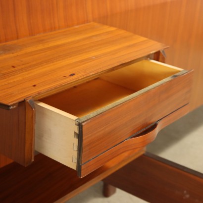 Doppelbett Exotisches Holz Italien 1960er