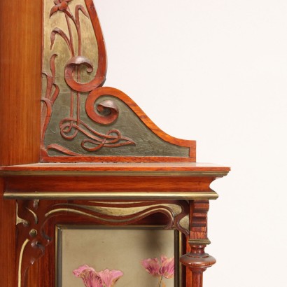 Showcase Art Nouveau Mahogany Italy XIX Century