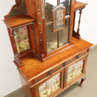 Vitrine Art Nouveau Acajou Italie XIXe Siècle