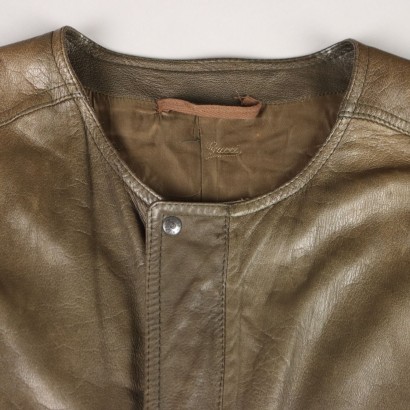Vintage Gucci Men\'s Gilet Leather Size 42 Italy