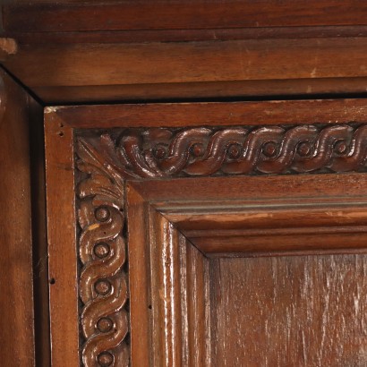 Armoire Style Néo-Renaissance Noyer Italie XXe Siècle