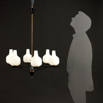 Ceiling Lamp Metal Italy 1950s-1960s