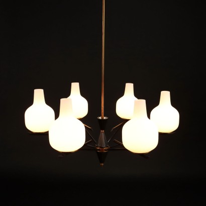 modernariato, modernariato di design, lampadario, lampadario modernariato, lampadario di modernariato, lampadario italiano, lampadario vintage, lampadario anni '60, lampadario design anni 60,Lampada Anni 50-60