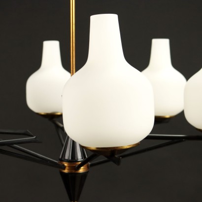 modernariato, modernariato di design, lampadario, lampadario modernariato, lampadario di modernariato, lampadario italiano, lampadario vintage, lampadario anni '60, lampadario design anni 60,Lampada Anni 50-60