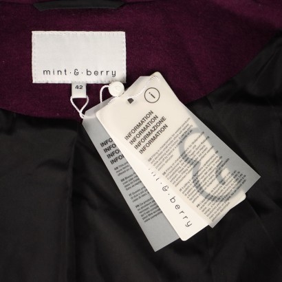 Mint & Berry Coat Wool Size 16 United Kingdom