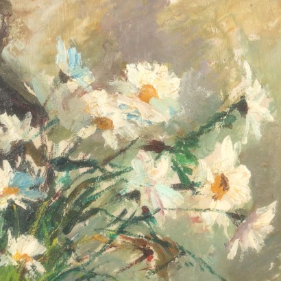 arte, arte italiana, pittura novecento italiana,Emilio Hermann,Fiori,Emilio Hermann