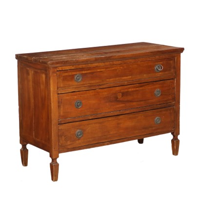 Chest of Drawers Directoire Walnut Italy XVIII-XIX Century